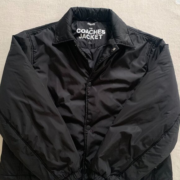 Aritzia Tna Coaches Short Jacket – Black, Size L, Vegan Down (EUC) - Picture 8 of 8